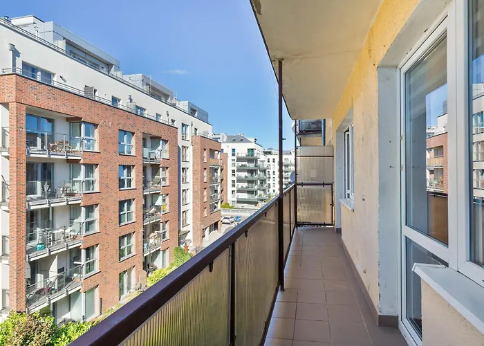 شقة Family With A Workspace And Balcony Close To The Old Town Of By Renters غدانسك